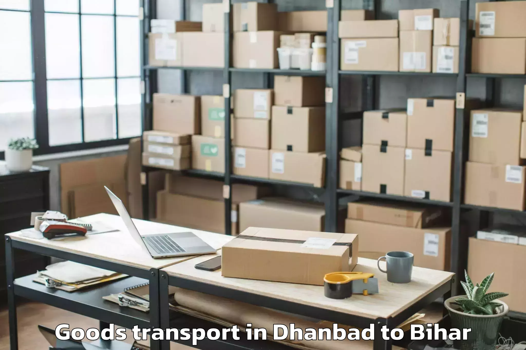 Easy Dhanbad to Bakhtiyarpur Goods Transport Booking